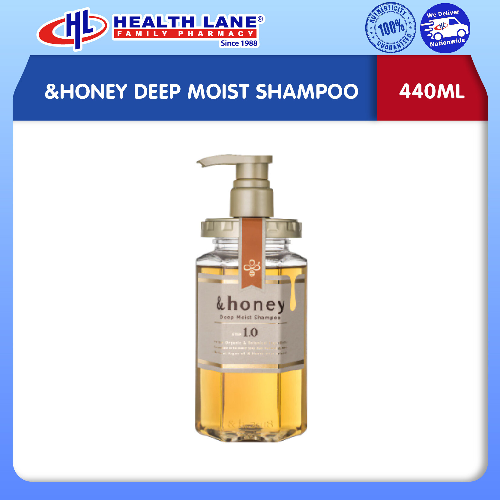 &HONEY DEEP MOIST SHAMPOO (440ML)